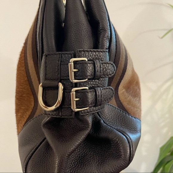 Authentic Gucci large leather horsebit hobo bag - Picture 4 of 8